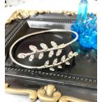 Yahoo! Yahoo!ショッピング(ヤフー ショッピング)リーフ　キラキラ　フリーサイズ　巻き込み　バングル　ブレスレット　葉っぱ　ラインストーン　お買得　送料無料　