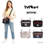 OUTDOORPRODUCTS  ハイキュー 横型ショルダーバッグ 斜め掛けバッグ 斜め掛け ショルダー  ユニセックス キャラクター プレゼント ギフト ブラック ODHQ101