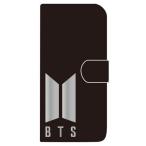 BTS 全機種対応 手帳ケース 銀