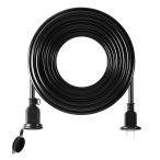 KOZATO 防雨延長コード 10M 12A 防雨型 1200W 電源コード 防水 延長ケーブル 屋外用 電源増設 防雨型コンセント ジョイント 防雨