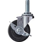 ハンマー　Ｅ型ねじ式　自在ＳＰ付　ゴム車６５ｍｍ　Ｍ１２ＸＰ１．７５ ハンマーキャスター（株） (415EA-R65-BAR01) (125-4162)