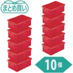 (直送品　代引不可)ＴＲＵＳＣＯ　まとめ買い　ＮＳ型コンテナ　１０Ｌ　レッド　１０個 (539-0616) (NS10NR10P)