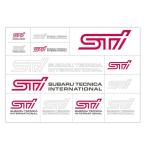 STSG14100200【STI-スバル】STI転写ステッカー デカール 【メール便OK】