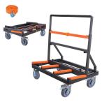 ポニー台車 折り畳み式長尺物運搬車 THKJ ガラス運搬用 4 輪安全ベルト付き 取り付け簡単 ドライブ快適 使いやすい 車内を快適に 毎日使いに 人気アイテム