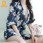 ナイトガウン Tバックショーツ 2点セット ルームウェア ガウン レディース 女性 婦人 インナー 下着 透け感 袖あり シースルー