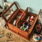  коробка для швейных принадлежностей шитье комплект ретро из дерева шитье корзина портативный шкатулка для швейных принадлежностей THKJ выдвижной ящик тип настольный место хранения box компактный 