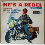 CRYSTALS-He's A Rebel (UK '63 初回「ロンドン社プラムラベ」オリジナル・モノラル LP/コーティング2面折り返しジャケ)