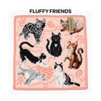 ショッピングハンドタオル FEILER フェイラー FLUFFY FRIENDS ネコ 猫 動物 ハンカチ ハンドタオル プレゼント 25cm×25cm プレゼント 人気