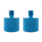 (2 шт. комплект * голубой ) камера винт конверсионный адаптор 1/4 мужской -3/8 женский изменение винт 