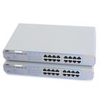 Allied Telesis 2台セット CentreCOM GS916L V2 磁石足装着済 16ポート 1000BASE-T 省電力型 スイッチングハブ