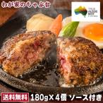 ショッピング肉 満点ハンバーグ 180g×4個　ソース付き 牛肉  お肉 人気 静岡県  さわやかなオニオンソース付 マルマツ食品 オーストラリア