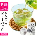 緑茶 ティーバッグ お茶 ティーパック 水出し 2.5g×100個 2023 熊本産一番茶100％ お湯だし