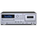 TEAC AD-850-SE シルバー カセットデッキ/CDプレーヤー 【箱汚れ品 未開封】 USBメモリ録音・再生 マイク入力 テープ ダビング エコー カラオケ mp3変換