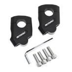 KSR50 KSR80 KSR110 KDX125 KDX200 KDX220 KDX250/SR KLX110 KLX125 KLX250 aluminium черный 22mm φ22 руль / комплект зажимов задний 