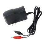 コンパクト バッテリー 充電器　AC DC コンバーター 100V から 12V 変換 車 バイク 検品 クリップ型 鉛蓄電池 バッテリーチャージャー
