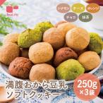 クッキー ダイエット おからクッキー 置き換え ダイエット食品 訳あり 750g 250g×3袋 満腹おから豆乳ソフトクッキー 送料無料