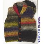 ショッピングカウチン 毛糸 野呂英作のくれよんで編むキッズ用カウチン風ベスト 帽子付き セット 子供用１００ｃｍ