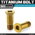64 titanium болт Delay la- шкив болт M5×14.2mm Gold цвет 2 шт. комплект JA469