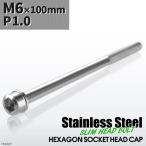  колпак болт M6×100mm P1.0 тонкий head нержавеющая сталь серебряный цвет 1 шт TB0207