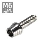  колпак болт M6×20mm P1.0 конус ракушка нержавеющая сталь серебряный 1 шт TB0250