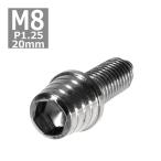  колпак болт M8×20mm P1.25 конус ракушка нержавеющая сталь серебряный 1 шт TB0271