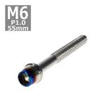 колпак болт M6×55mm P1.0 конус нержавеющая сталь серебряный & жарение titanium цвет 1 шт TB0611