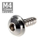 M4×12mm タッピングネジ タッピングビス タッピングボルト シルバー ステンレス 1本 TC0031