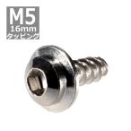 M5×16mm タッピングネジ タッピングビス タッピングボルト シルバー ステンレス 1本 TC0033
