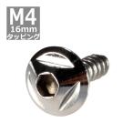 M4×16mm タッピングネジ タッピングビス タッピングボルト シルバー ステンレス 1本 TC0092