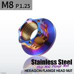  фланец гайка M8 P1.25 Star отверстие наружный диаметр 17mm нержавеющая сталь жарение titanium цвет 1 шт TF0048