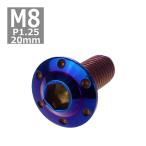  кнопка болт M8×20mm P1.25 отверстие head H-1 нержавеющая сталь жарение titanium цвет 1 шт TR0566