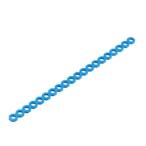 Thread Drive Beam M4x80 - Blue (Pair) （ねじ溝付きの単穴ブロック)