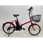 ショッピング自転車カバー 【電動アシスト自転車 中古】パナソニック シュガードロップ 色：レッド 20インチ 6.6Ah バッテリー 充電器付※西濃運輸支店止め配送商品