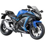 アオシマ 1/12 完成品バイク 限定品 2015 Kawasaki Ninja250SE ブルー 完成品