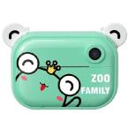 AMEIYUN Children's Camera Cartoon Printing Camera Baby Black and White Printing Camera Thermal Printer, with I Thermal Photo Paper, Instant Photo (Blu