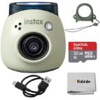 Fujifilm Instax PAL Digital Camera - Pistachio Green Bundle with 32GB Micro SD Card with Adapter, Cleaning Cloth