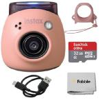 Fujifilm Instax PAL Digital Camera - Powder Pink Bundle with 32GB Micro SD Card with Adapter, Cleaning Cloth