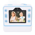 Dpofirs 48MP Instant Print Camera with 3 Rolls Print Paper, Front and Rear Dual Cameras with HD Screen (Rose) (Light Blue)