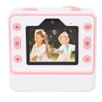 48MP Instant Print Camera with 3 Rolls Print Paper, Front and Rear Dual Cameras with HD Screen (Rose)