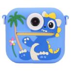 Kids Camera Instant Print, 1080P HD Kids Instant Cameras with 2.4 Inch Screen, 48MP Double Lens, 8X Digital Zoom, 6 Creative Filters, 5 Fun Games (Blu