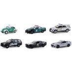 Hot Pursuit Series 47 6個セット パトカー 1/64 ダイキャストモデルカー Greenlight