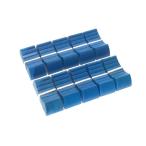 ミキサー フェーダー スライドボリューム用 ツマミ 4mm軸用 10個セット （ブルー） ミキサー修理交換用パーツ