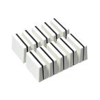 ミキサー フェーダー スライドボリューム用 ツマミ 4mm軸用 横長タイプ 幅20mm （10個セット）（ホワイト） ミキサー修理交換用パーツ