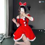 サンタコス レディース 可愛い サンタ 衣装 クリスマス セクシーコスプレ衣装 レディース サンタ コスチューム 女性 大人 サンタクロース サンタコスプレ 半袖