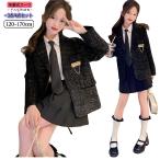 卒業式 スカート スーツ 女の子 160 小学生 おしゃれ 韓国 卒服 制服 子供 フォーマル 卒業式 入学式 スーツ ジャケット  シャツ ブラウス スカート ネクタイ 中