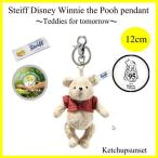 シュタイフ テディベア　Steiff Disney bamboo viscose velvet  Winnie the Pooh pendant ディズニー 　プーさんのキーホルダー