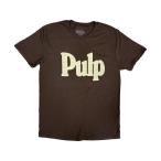 Pulp バンドTシャツ パルプ Classic Logo BROWN M