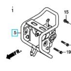 ホンダ HONDA   純正 18年モデルクロスカブ110 JA45  50 AA06 共用　ヘッドライト　ステーCOMP　マグナレッド　 補修や交換、カスタマイズに    5012