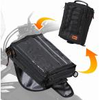 ドッペルギャンガー  4589946144505 バイク用 タンクバッグ DBT525-BK 取り外し可能 2WAY マグネット 黒 ブラック