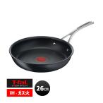 ティファール エクスペリエンス+ フライパン 26cm ブラック experince+ T-fal (ティファール) E52305★
